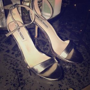 Silver Steve Madden heels